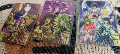 秋原瞳的小店第二十七期（持续收拍，11月秋意正浓，冬欲近，暖心囤卡好时光） - 卡游圣斗士3张经典场景图ssr原膜，2个阵容守护者➕5小强