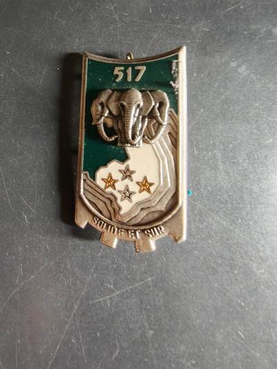 老王徽章第160期 -  法国第517铁路运输团证章     1946印支战争时期