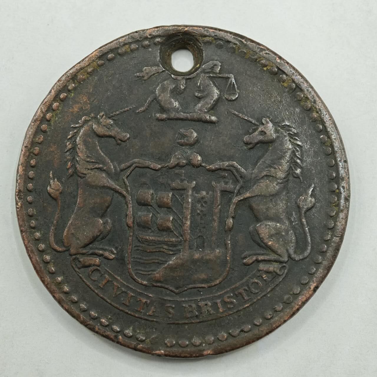 【淘币小摊】限时拍第七百八十四拍  老铜币场  满百包邮可预留两周  周一统一发货  英国1811年一便士铜币代币