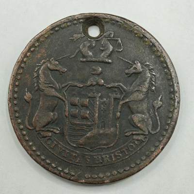 【淘币小摊】限时拍第七百八十四拍  老铜币场  满百包邮可预留两周  周一统一发货  - 英国1811年一便士铜币代币