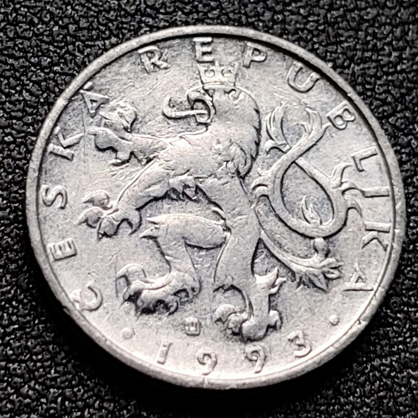 泉币菌-第122场-精品福利场 捷克50赫勒 铝币 19mm 双尾狮