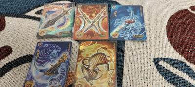 秋原瞳的小店第二十七期（持续收拍，11月秋意正浓，冬欲近，暖心囤卡好时光） - 卡游三国武器卡5张，工艺很不错