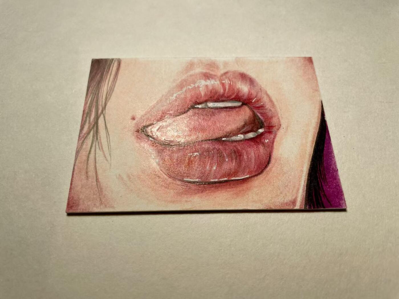 天玑星卡拍第134期《11.3周一截拍》持续收拍收评中 满赠卡需备注 【手绘卡】居子 烈焰红唇 手绘卡