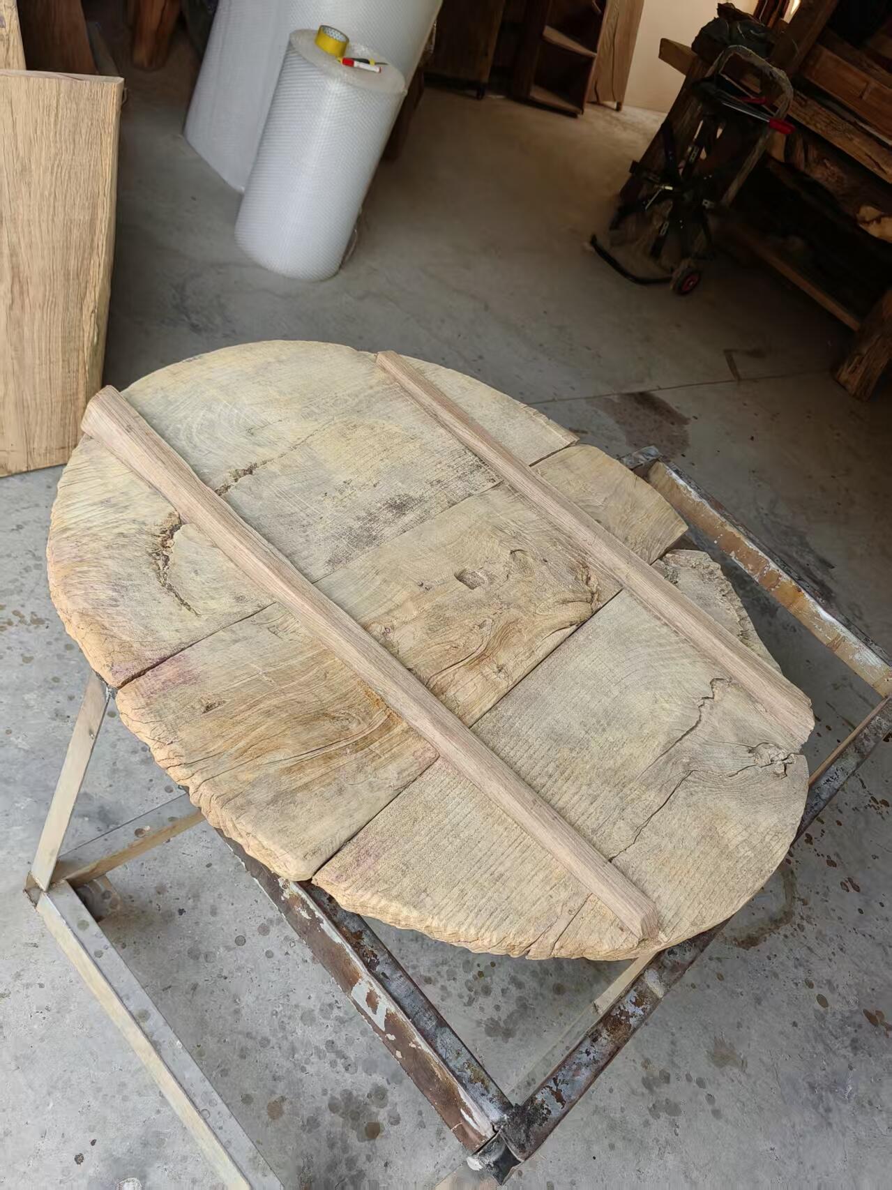 精品老榆木风化老桌面，风化漂亮，沧桑感十足，可做茶台板，户外庭院设计装修，茶室会所必备品特价 