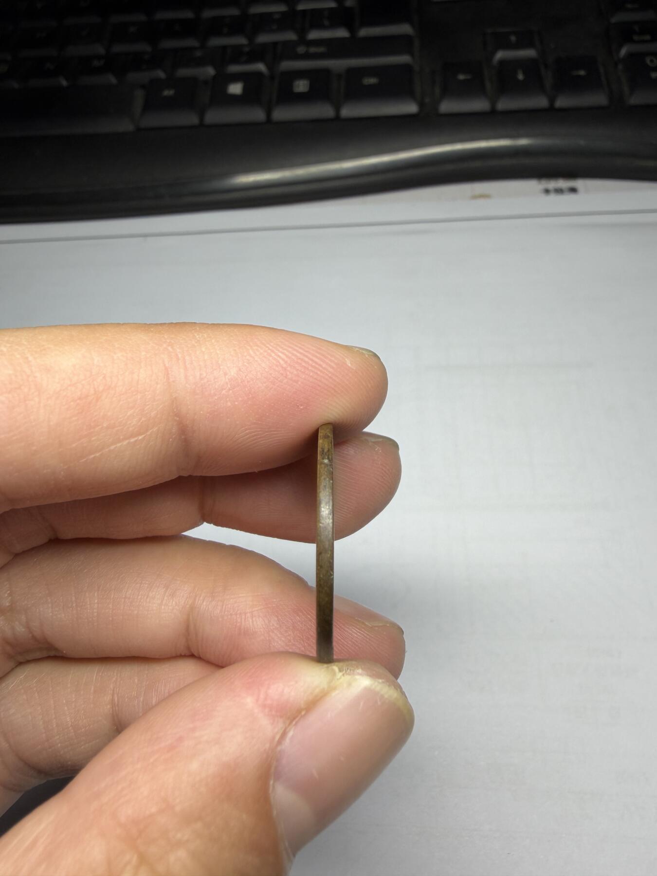 2025年集古藏今外币拍卖第十期-第1场—（总第281拍），本期古钱币全场包真，拍卖名称未备注的均无补裂翘等缺陷，可以寄存60天，满160元包邮。 开山花钱，尺寸24.3*1.5