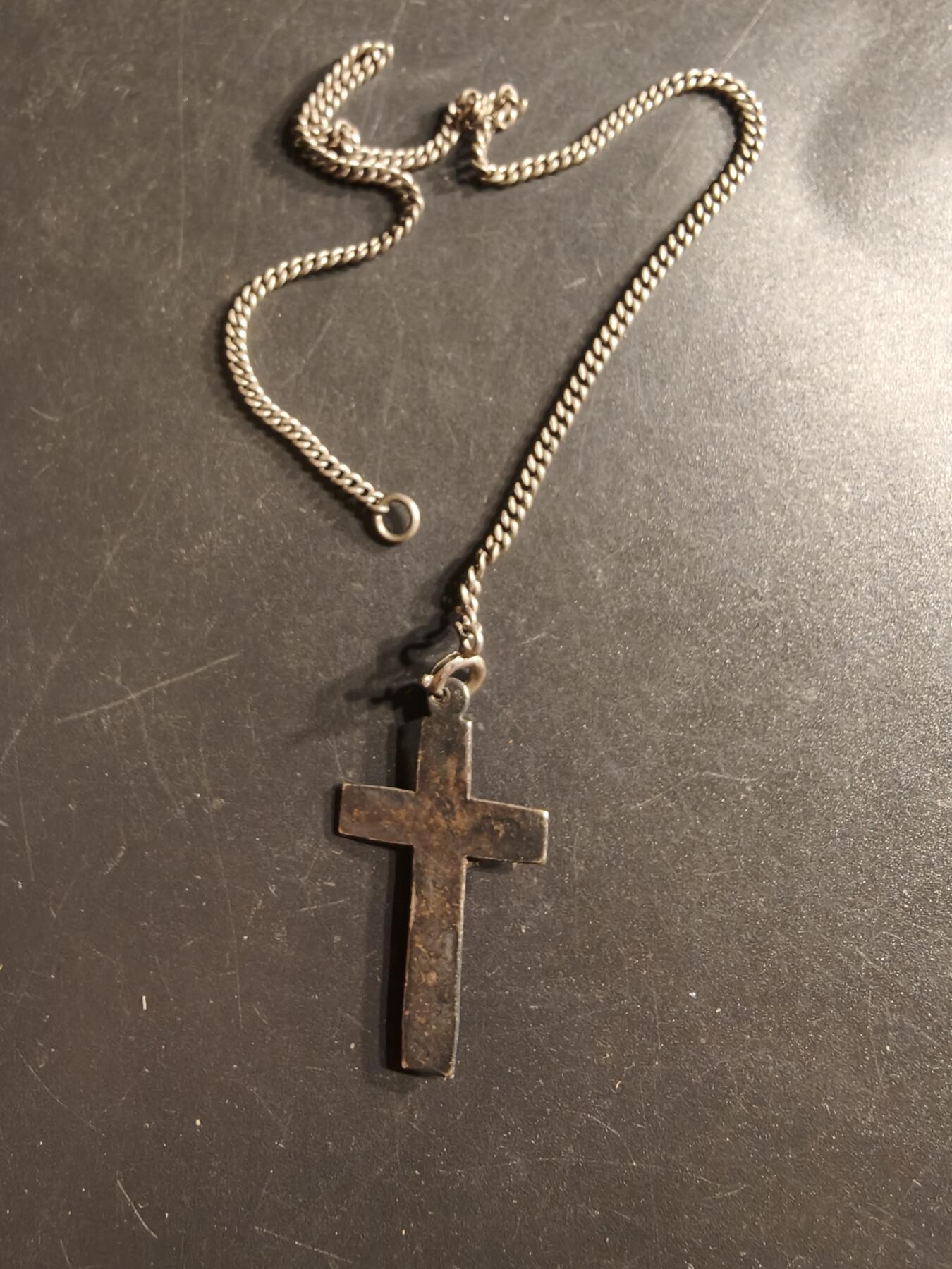 老王徽章第160期 法国天主教会十字架链子