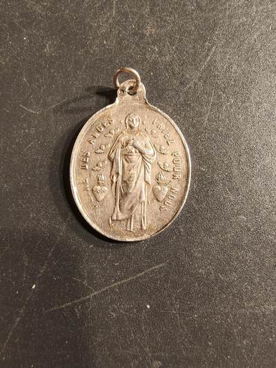 老王徽章第160期 - 法国天主教会纪念章     银质1.7g