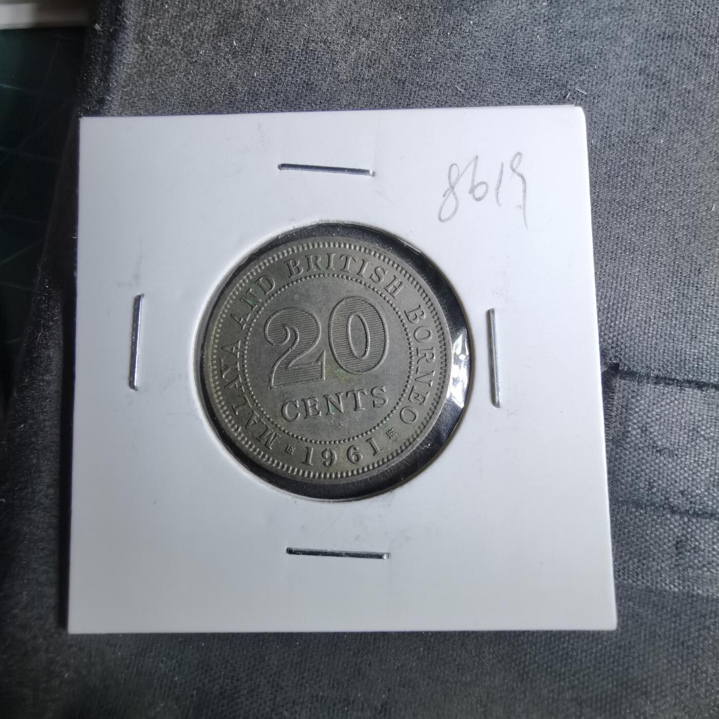 沼泽如烟--第886场 英属马来亚婆罗洲1961年20分