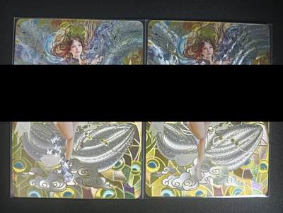 花开卡拍第45期（11月2号周日截拍，品控勿拍!!!拍品不寄存，运费5元，自制卡难免瑕疵，可能存在轻微撞角爆边等出厂瑕疵，品控介意勿拍！） - 燎原太虚幻境 刷子特卡 晴雯 幻粗2张