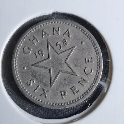 沼泽如烟--第886场 - 加纳1958年6便士