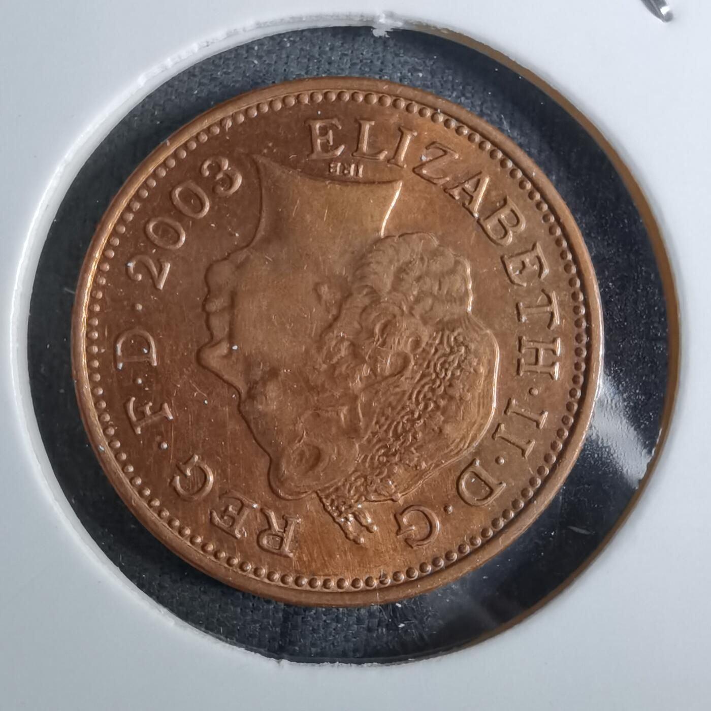 沼泽如烟--第886场 英国2003年1便士