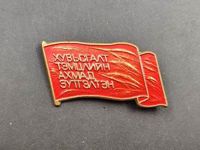 10月底 冲业绩 来一波精品证章场子 - 蒙古国代表大会纪念章铜制镀漆