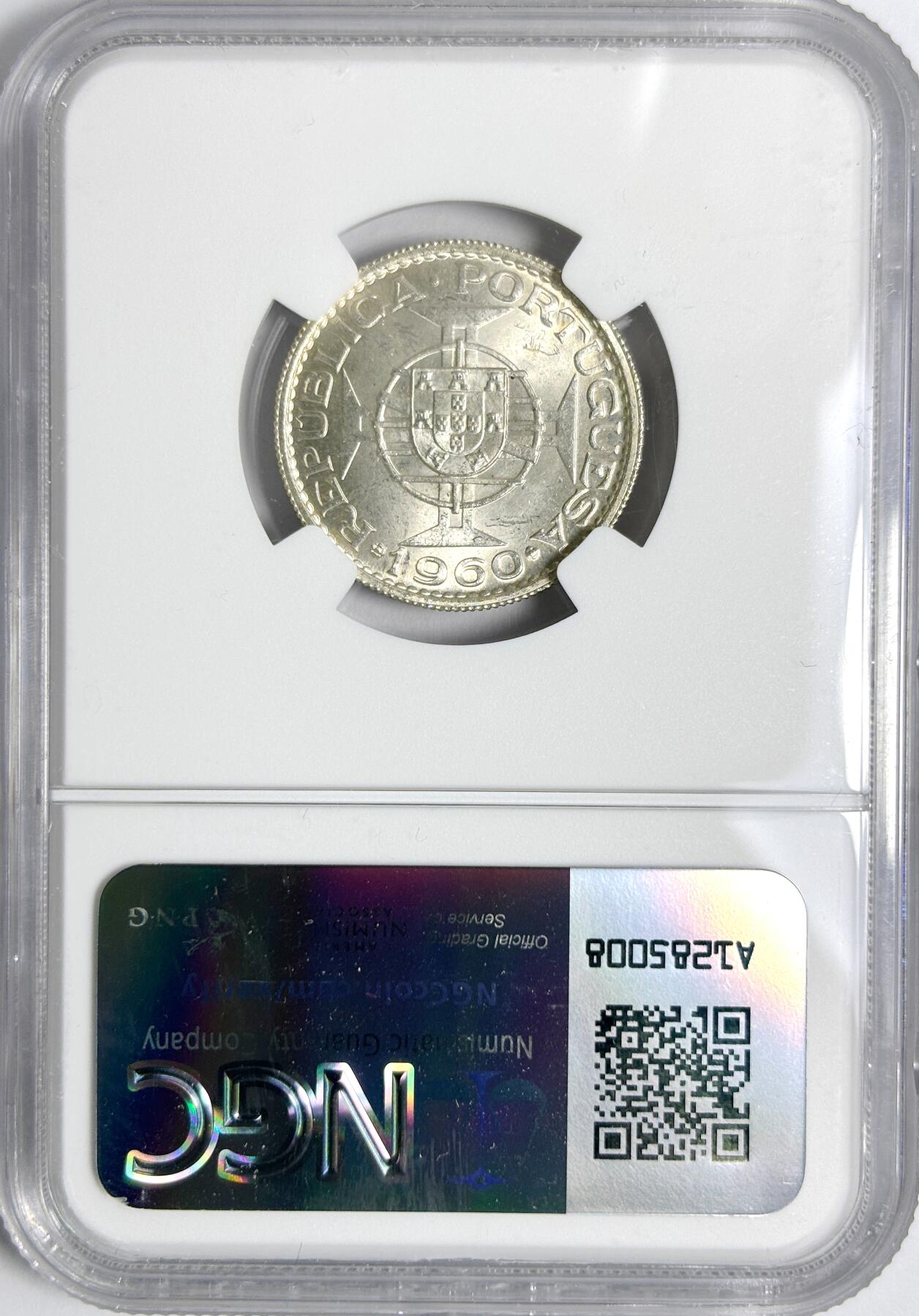 【雨安】【世界币章112-113期】周五/周六 两场连拍 2025-11-01 周六 19:30 保真 8秒倒数自动落锤 高效拍卖 [评级非洲] Mozambique 莫桑比克 10元 1960年 NGC-MS64