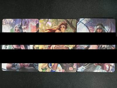 花开卡拍第45期（11月2号周日截拍，品控勿拍!!!拍品不寄存，运费5元，自制卡难免瑕疵，可能存在轻微撞角爆边等出厂瑕疵，品控介意勿拍！） - 动漫女孩3张 折光彩闪