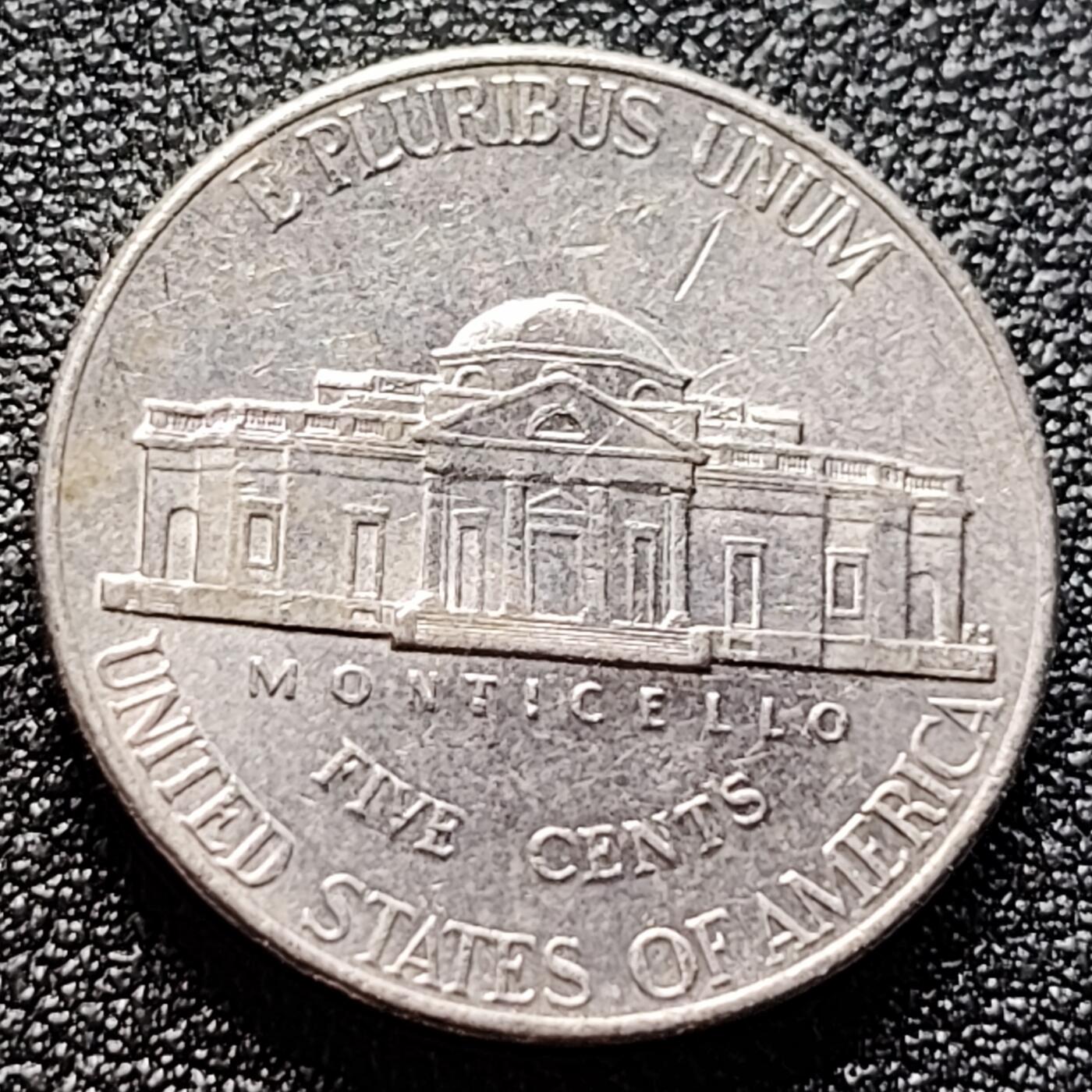 泉币菌-第122场-精品福利场 美国2006年5美分纪念币 杰斐逊 及 故居蒙蒂塞洛庄园 21mm 