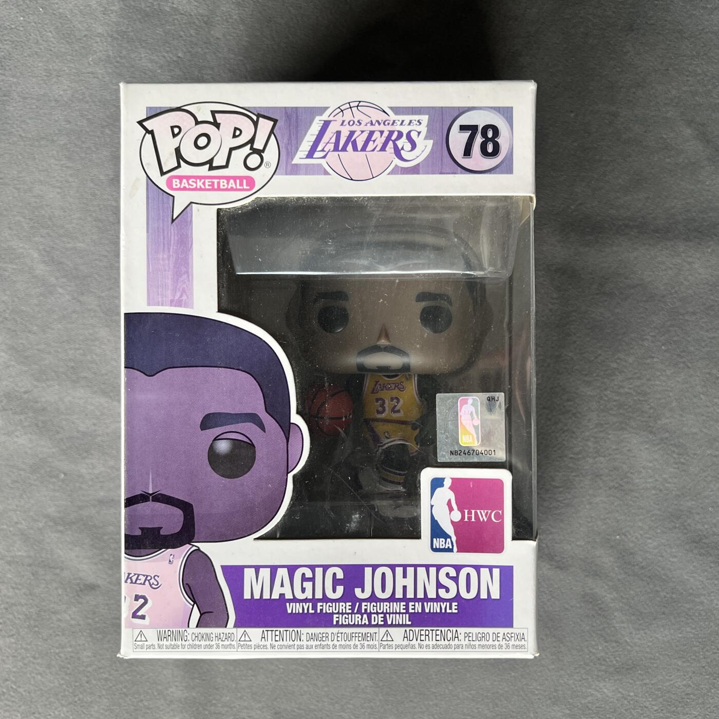 锦色铺子的潮玩第四期 🌸🌸🌸免佣金🌸 🌸🌸   POP NBA:Legends-MAGIC Johnson  NBA传奇系列POP公仔 魔术师约翰逊-湖人队主场队服）