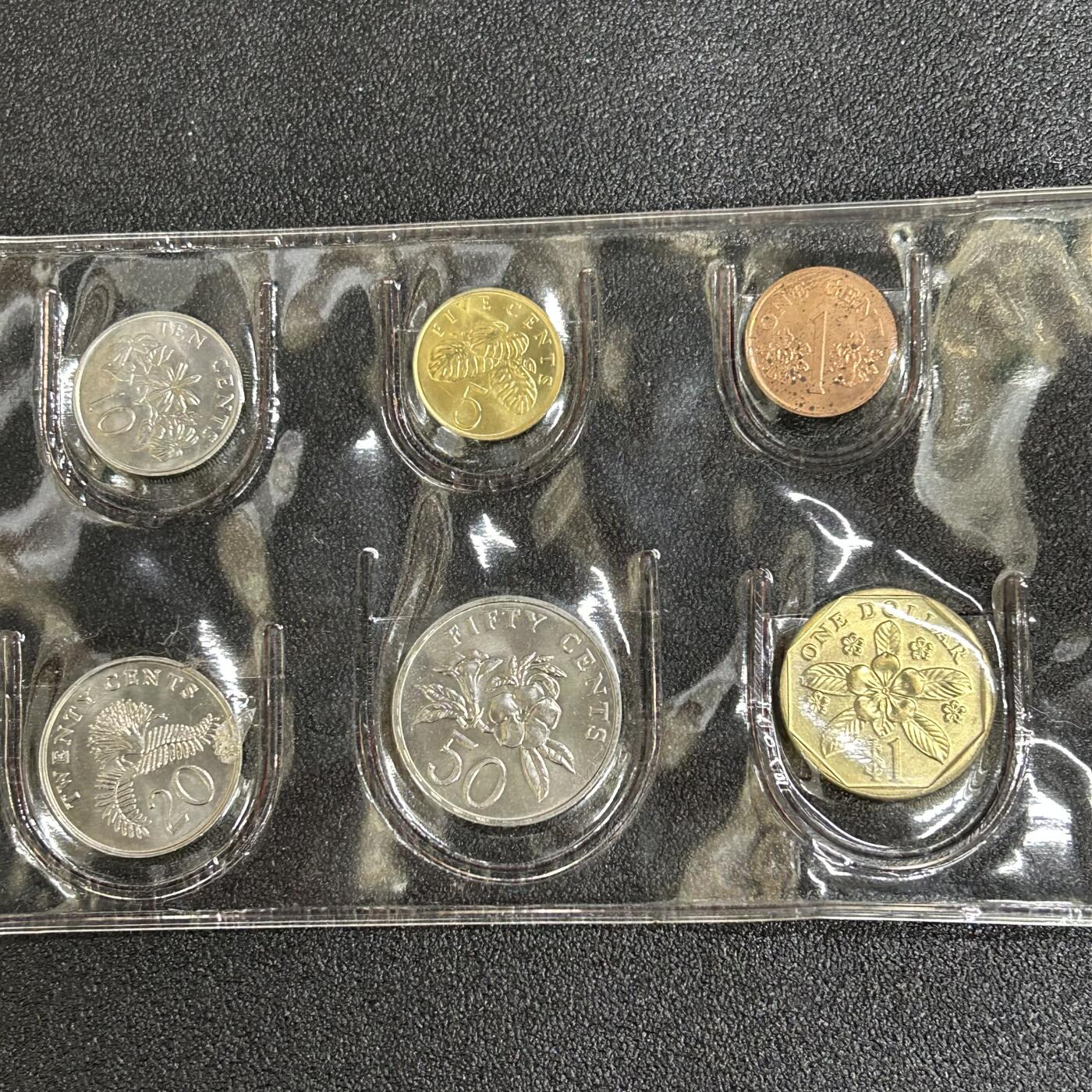 西秦中古拍卖第六十三期 新加坡老版硬币全套