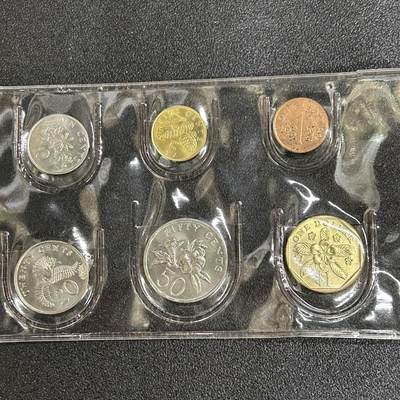 西秦中古拍卖第六十三期 - 新加坡老版硬币全套