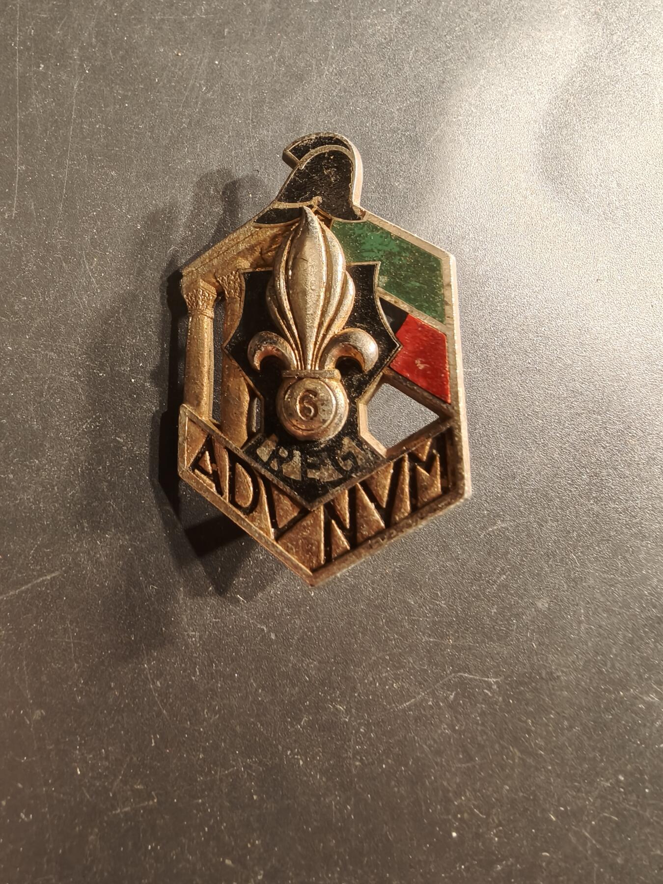 老王徽章第160期 法国外籍军团第6工兵团证章 