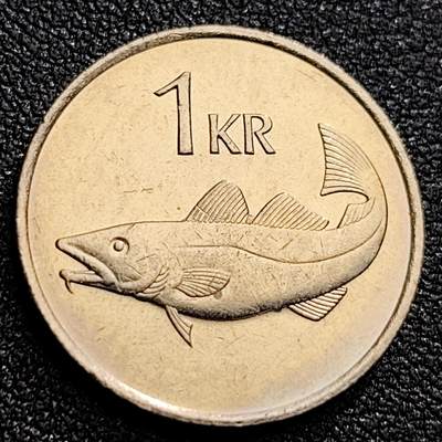 泉币菌-第123场-精品福利场(115场之后的本周末发货，感谢理解) - 原光 冰岛1克朗 守护神之石头巨人 鳕鱼动物 