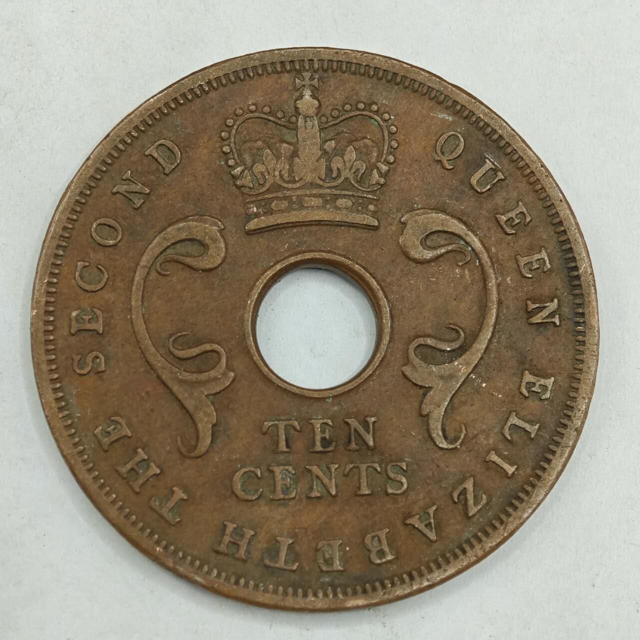 【淘币小摊】限时拍第七百八十四拍  老铜币场  满百包邮可预留两周  周一统一发货  英属东非1956年10分铜币