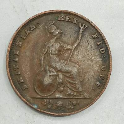 【淘币小摊】限时拍第七百八十四拍  老铜币场  满百包邮可预留两周  周一统一发货  - 英国1835年威廉四世法新铜币