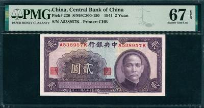 上海炎玺拍卖 玺韵华章：第四章 - 1941年中央銀行紫貳圓