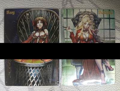 花开卡拍第45期（11月2号周日截拍，品控勿拍!!!拍品不寄存，运费5元，自制卡难免瑕疵，可能存在轻微撞角爆边等出厂瑕疵，品控介意勿拍！） - 黑礁美女 2张 粗闪 