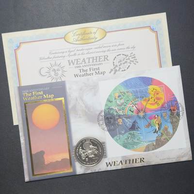 ＜小葵钱铺＞第64期·克朗币·套币·银币场·满200包邮，不寄存·3号发货 - 〈邮币封〉直布罗陀2001年太阳系神话·赫利俄斯1克朗纪念币