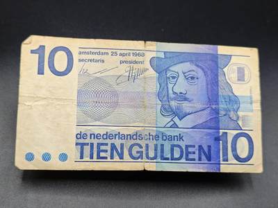 【淘币小摊】实时拍第七百八十五拍   无佣金纸币福利场   满百包邮可预留二周 每周一统一发货   - 荷兰10盾