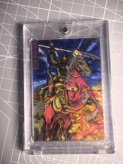 第二十八场  无佣金 不寄存 不收拍 卡牌设有底价 拒绝小号抬价 大家放心拍 所有拍品全部有卡膜 自制卡牌 不包厂瑕 放大镜 品控 勿拍 流拍商品会循环 感谢大家支持 留个关注 不定时上新 谢谢 - 藏无缺卡牌 满赠 重置油画水浒 大刀关胜