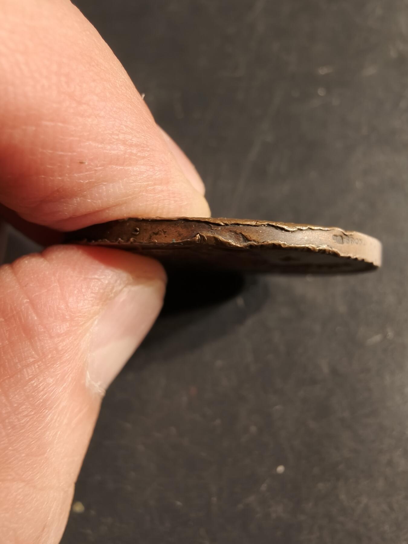 老王徽章第160期 法国里昂鸟类保护协会大铜章     直径36mm.   重量21.2g