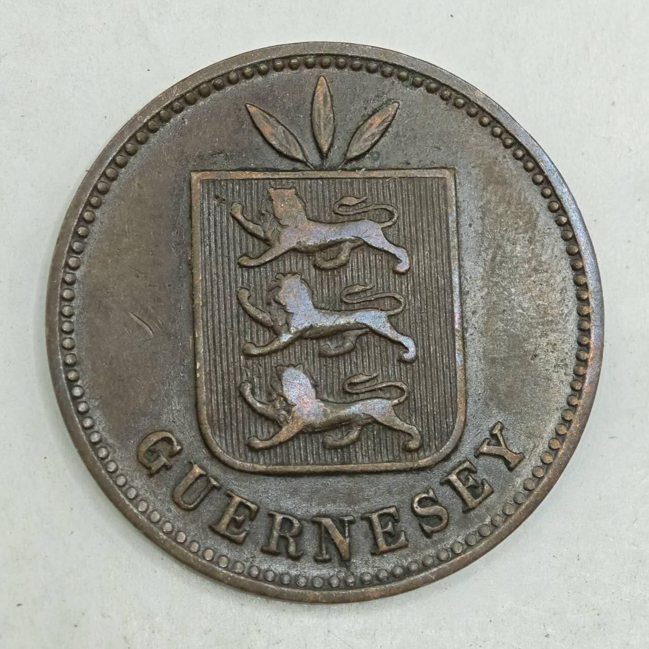 【淘币小摊】限时拍第七百八十四拍  老铜币场  满百包邮可预留两周  周一统一发货  根西岛1908年4道布铜币