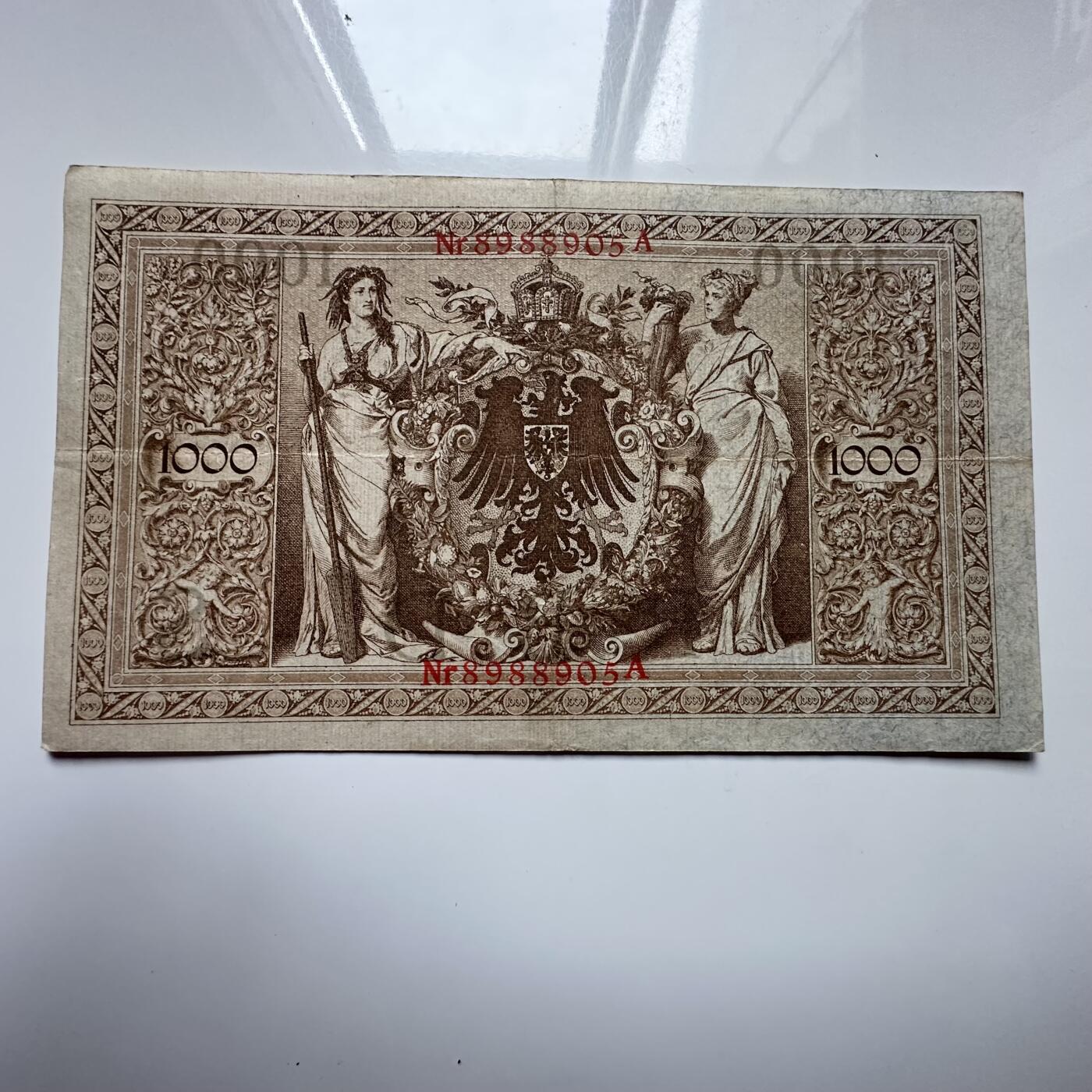 🌹外币初藏🌹🐯2025年第122场  每周二四六晚8️⃣点 接代拍 德国1910年1000马克 大票幅a