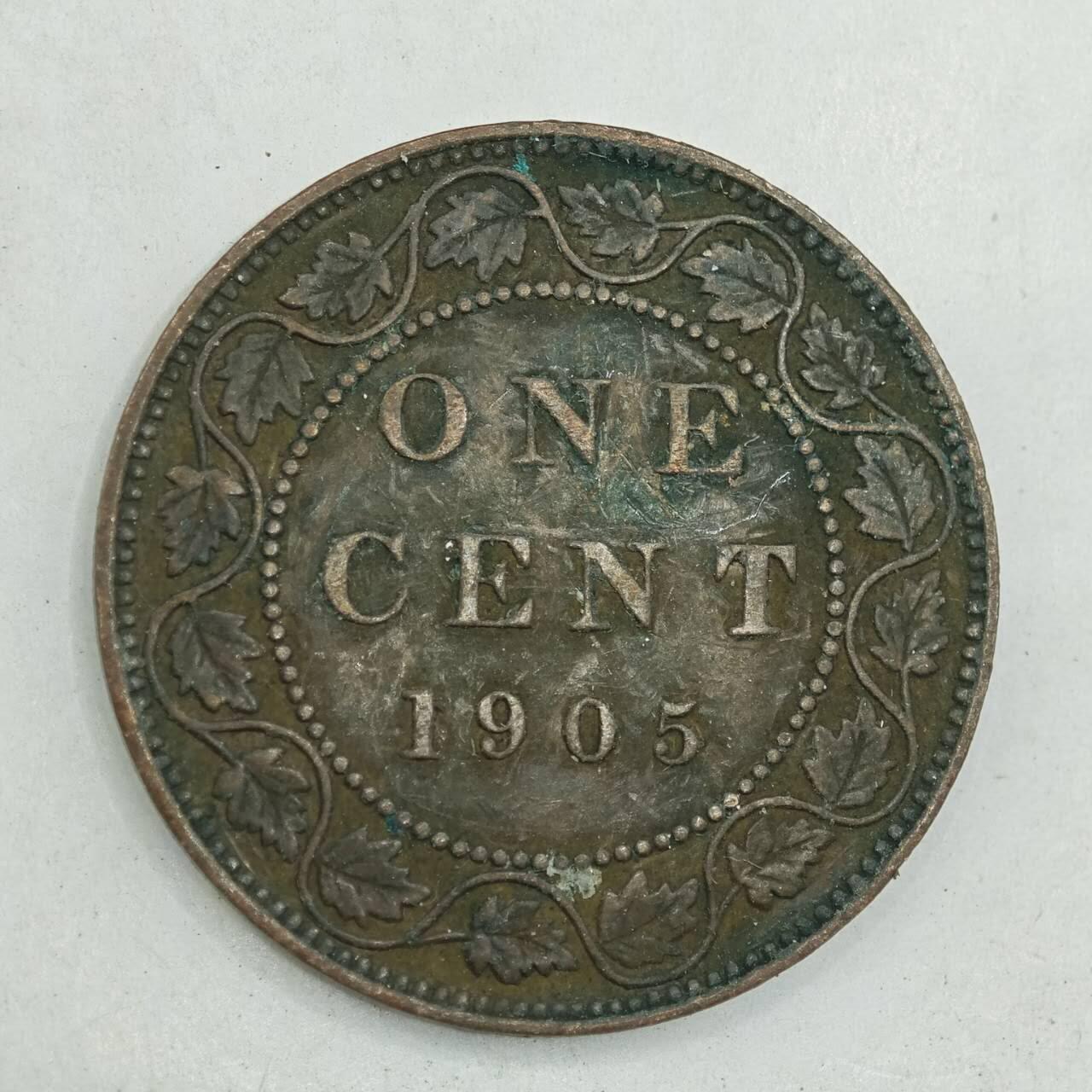 【淘币小摊】限时拍第七百八十四拍  老铜币场  满百包邮可预留两周  周一统一发货  加拿大1905年爱德华七世一分铜币