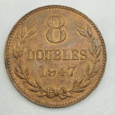 【淘币小摊】限时拍第七百八十四拍  老铜币场  满百包邮可预留两周  周一统一发货  - 根西岛1947年8道布铜币