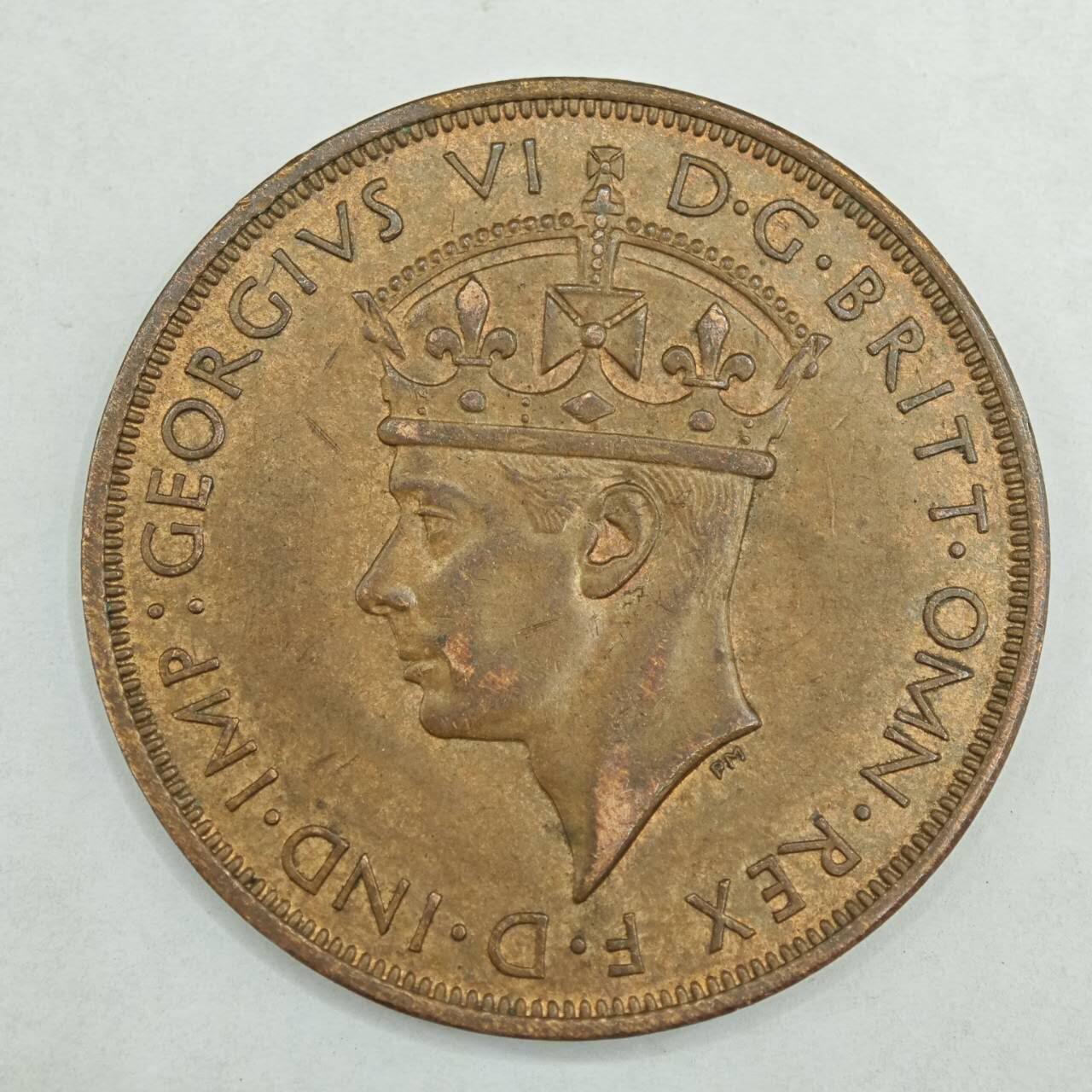 【淘币小摊】限时拍第七百八十四拍  老铜币场  满百包邮可预留两周  周一统一发货  泽西岛1946年乔治六世1/12先令铜币