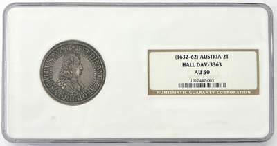 【雨安】【世界币章112-113期】周五/周六 两场连拍 2025-11-01 周六 19:30 保真 8秒倒数自动落锤 高效拍卖 - [评级欧洲] Austria 奥地利 2泰勒 KM#0934 DAV-3363 (ND-1646) 斐迪南·卡尔 NGC-AU50 原味欧洲老包浆