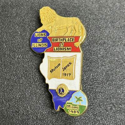 西秦中古拍卖第六十三期 - 1989年国际狮子会纪念章 大型