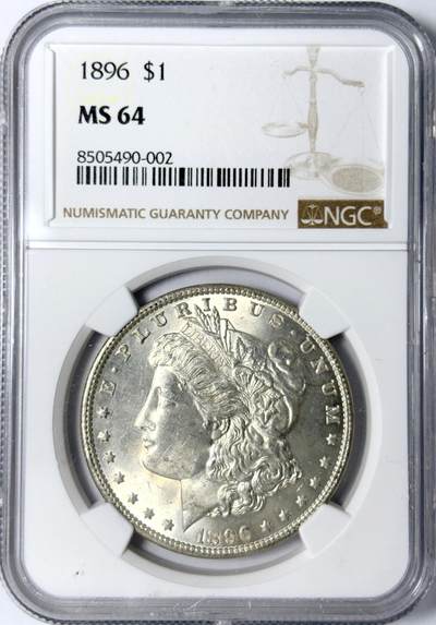 【雨安】【世界币章112-113期】周五/周六 两场连拍 2025-11-01 周六 19:30 保真 8秒倒数自动落锤 高效拍卖 - [评级美洲] USA 美国 1美元 (1878-1921) 摩根 1896年 NGC-MS64