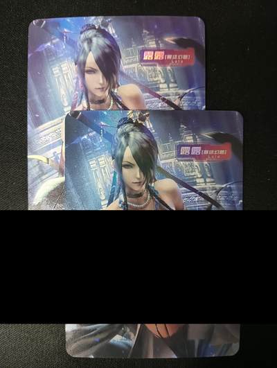 花开卡拍第45期（11月2号周日截拍，品控勿拍!!!拍品不寄存，运费5元，自制卡难免瑕疵，可能存在轻微撞角爆边等出厂瑕疵，品控介意勿拍！） - 艺术对卡 露露 彩闪2张