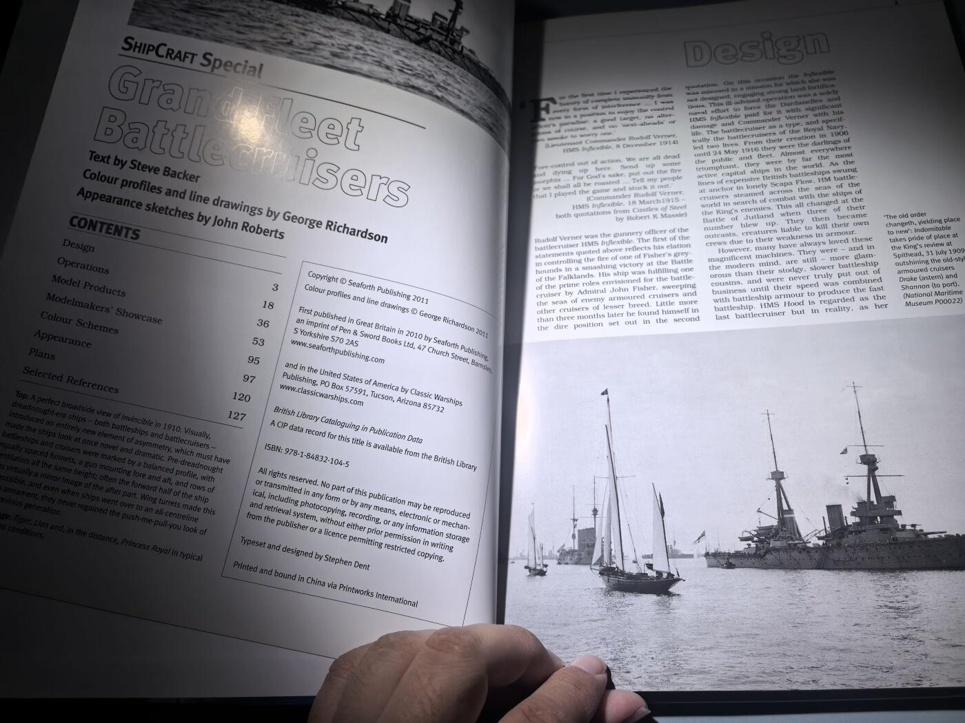 盛世勋华——号角文化勋章邮票专场拍卖第286期 军模型制作指南 ShipCraft系列 大舰队战列巡洋舰 126页 硬皮