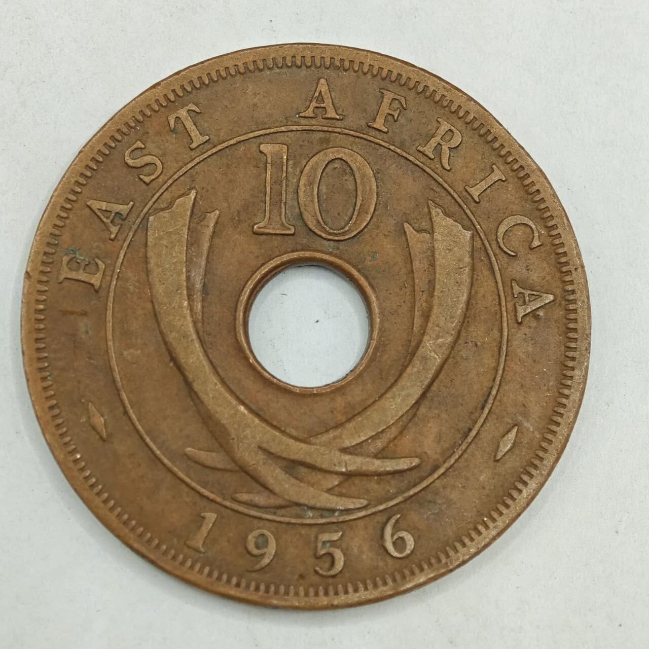 【淘币小摊】限时拍第七百八十四拍  老铜币场  满百包邮可预留两周  周一统一发货  英属东非1956年10分铜币