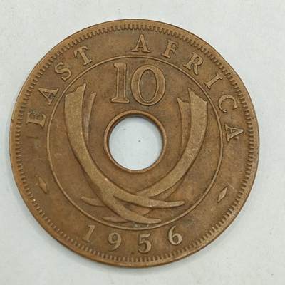 【淘币小摊】限时拍第七百八十四拍  老铜币场  满百包邮可预留两周  周一统一发货  - 英属东非1956年10分铜币
