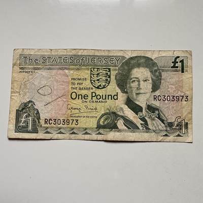 🌹外币初藏🌹🐯2025年第122场  每周二四六晚8️⃣点 接代拍 - 泽西岛一镑