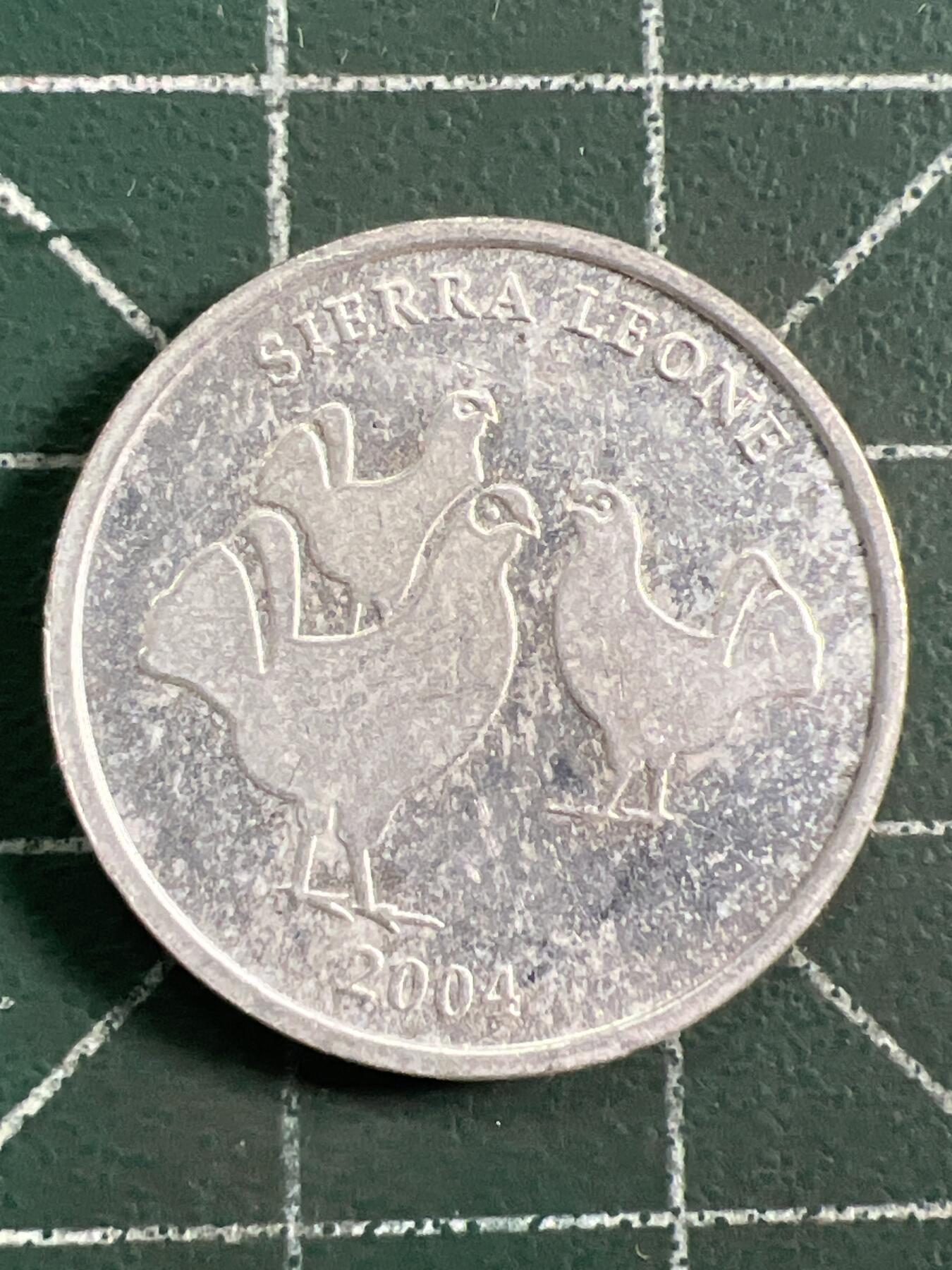 第1036 硬币专场 （无押金，捡漏，全场50包邮，偏远地区除外，接收代拍业务，本店十天发一次货） 塞拉利昂 5利昂