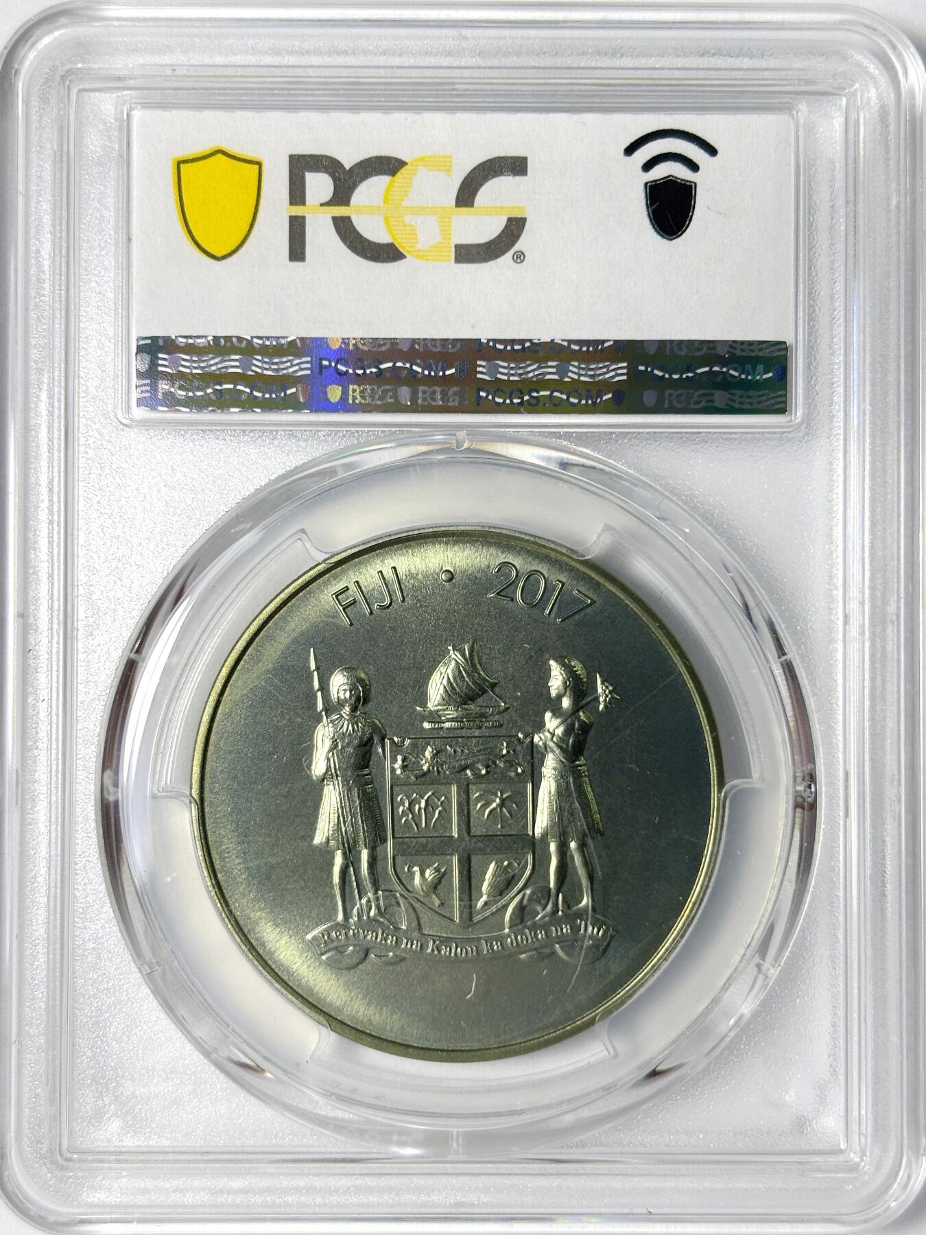 【雨安】【世界币章112-113期】周五/周六 两场连拍 2025-11-01 周六 19:30 保真 8秒倒数自动落锤 高效拍卖 [评级现代] Fiji 斐济 1元 2017年 绿领鹦鹉 PCGS-PR66