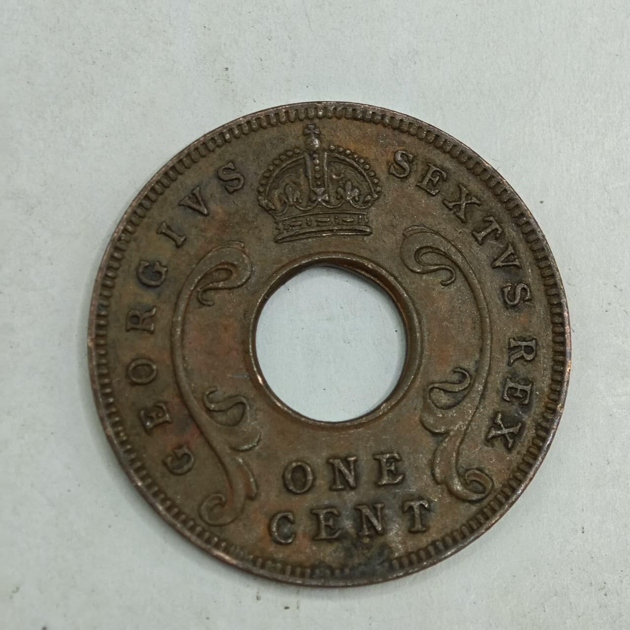 【淘币小摊】限时拍第七百八十四拍  老铜币场  满百包邮可预留两周  周一统一发货  英属东非1949年乔治六世一分铜币