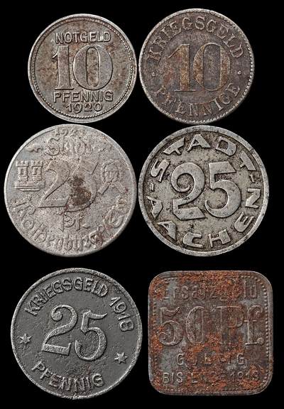 修遠堂世界钱币第九十一期 - 德国紧急时期铁币 第二组