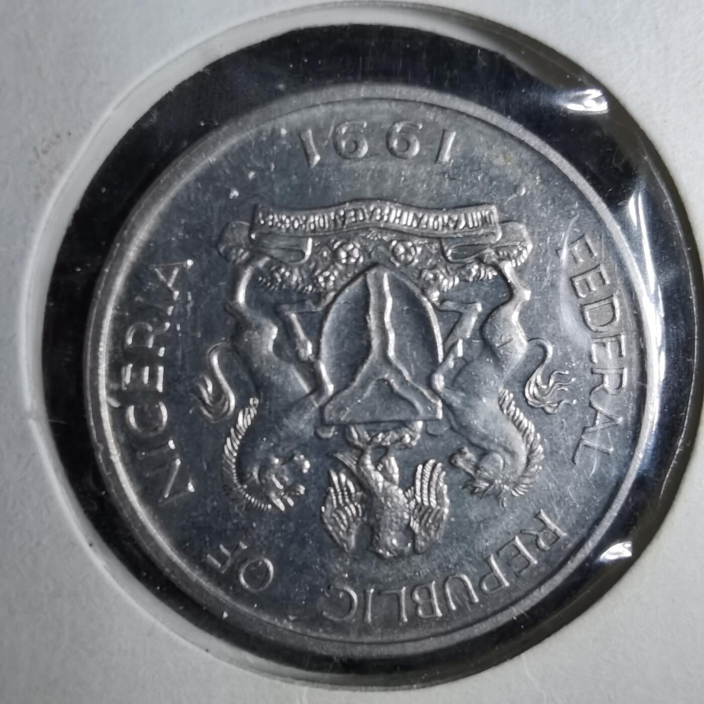 沼泽如烟--第886场 尼日利亚1991年1奈拉